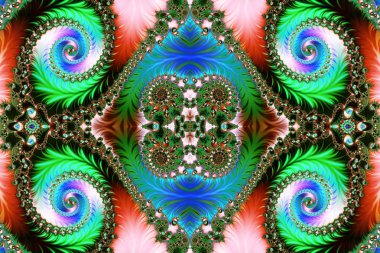 Spiral desenli çok renkli arka plan. Yaratıcı sanat