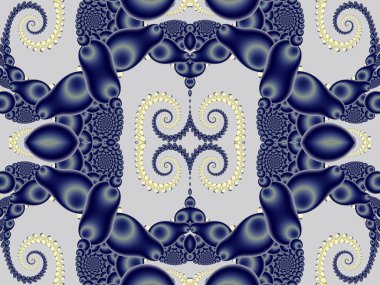 Spiral desenli güzel arka plan. Mavi ve gri palet.