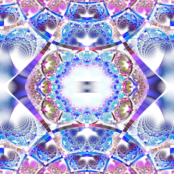Hermoso patrón fractal con tiras brillantes. Recogida - Rin —  Fotos de Stock