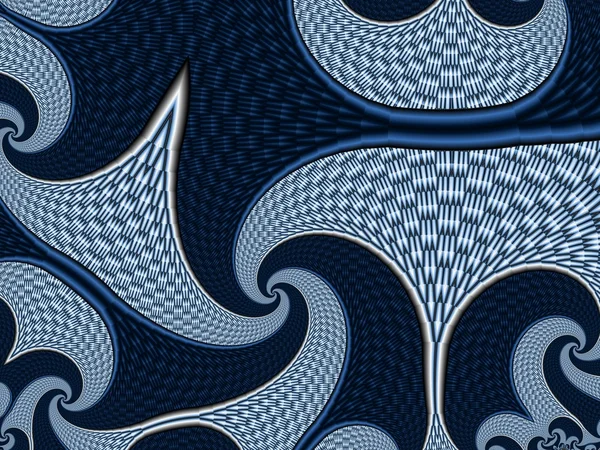 Spiral Textured Background. Gray and blue palette. Computer gene — Stock Photo, Image