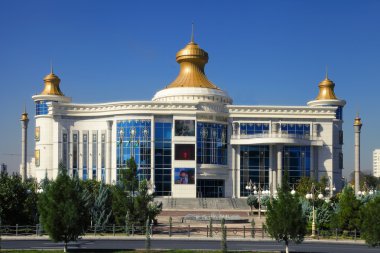 Ashgabat, Turkmenistan - October 19, 2015. Modern architecture o