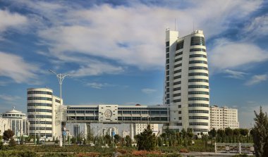 Aşgabat, Türkmenistan - 20 Ekim 2015. Karmaşık bir parçası