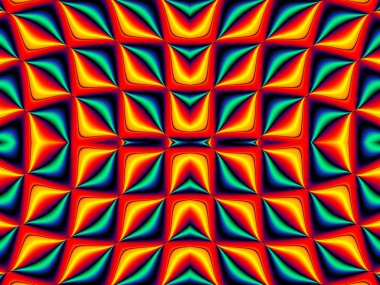 Simetrik fraktal desen. Koleksiyon - hücreleri. Cre için resimler