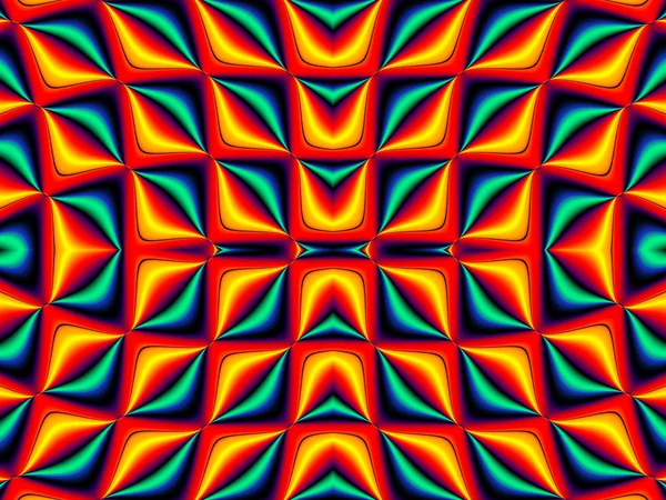 Patrón fractal simétrico. Colección - celdas. Obra de arte para cre — Foto de Stock