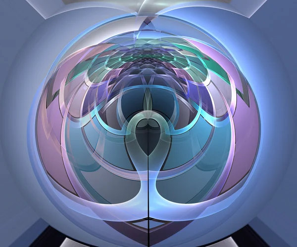 Fractal geometric pattern. Computer generated graphics. Artwork — Stock Photo, Image