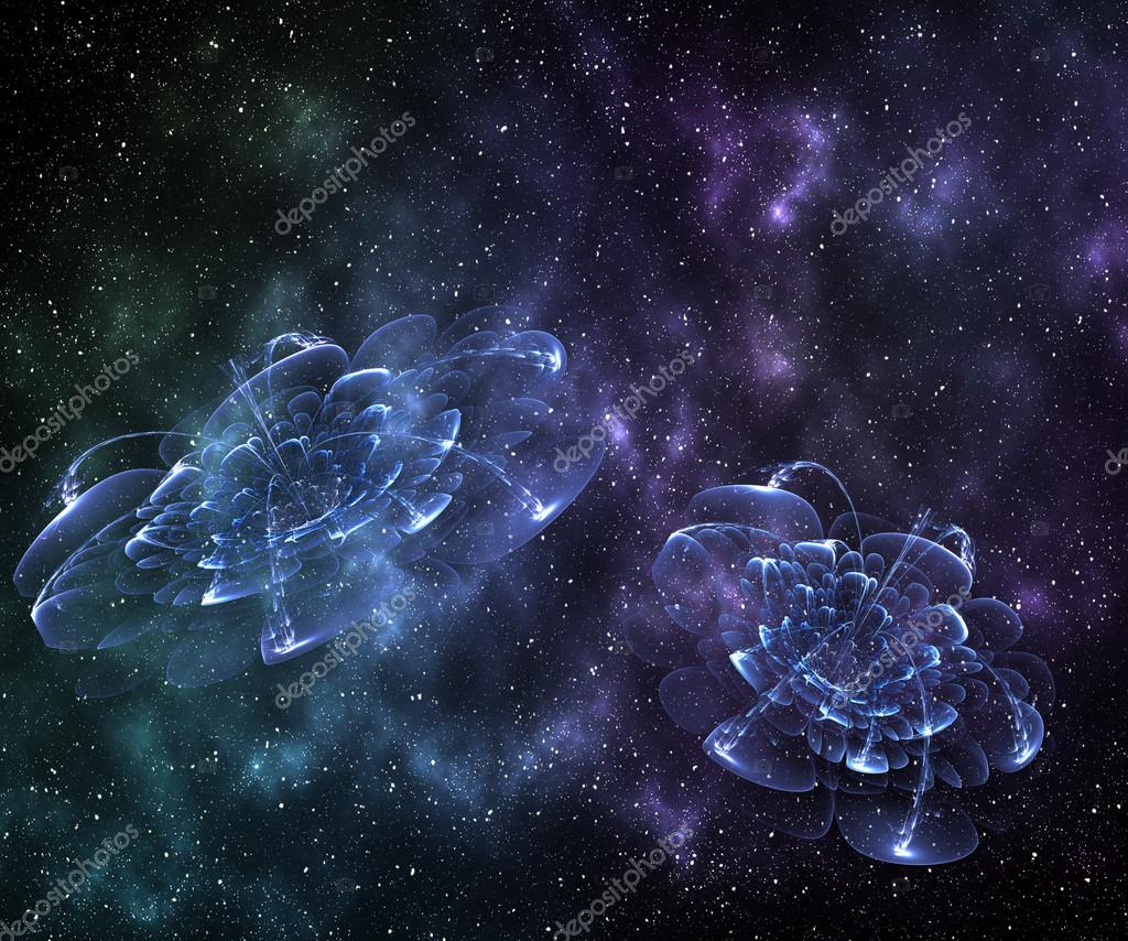 抽象的宇宙云 恒星的行星和星系 幻想 图库照片 C Velirina