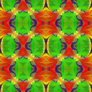 Vitray pencere stili güzel simetrik desen. GRE