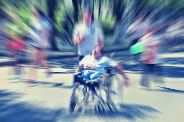 Abstrakter Hintergrund. Marathon unter Beteiligung von Behinderten — Stockfoto
