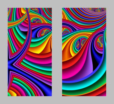 Cep telefonu kapağında fraktal tasarımlı güzel desenler var.