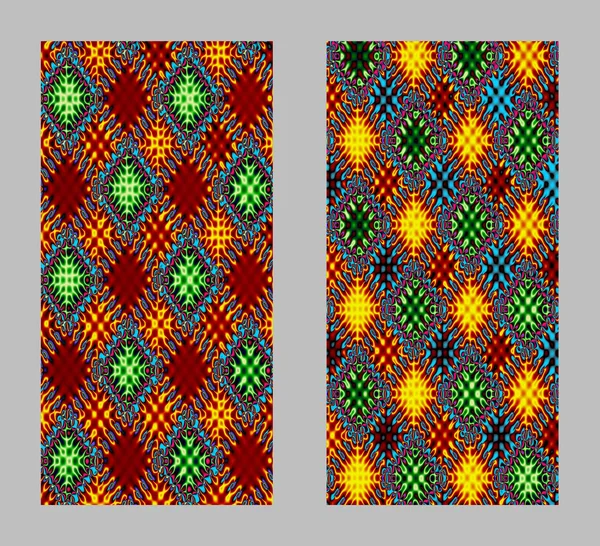 Cubierta del teléfono móvil de nuevo con hermoso patrón en diseño fractal —  Fotos de Stock
