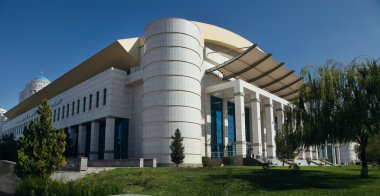Ashgabat, Turkmenistan - October 19, 2015.  Part of the sport co