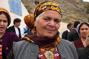 Kov-Ata, Türkmenistan-18 Ekim: Kimliği belirsiz olarak portresi