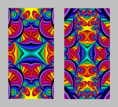 Cep telefonu kapağında fraktal tasarımlı güzel desenler var.