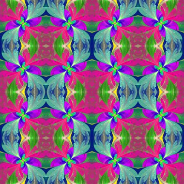 Vitray Rüzgar çok renkli güzel simetrik desen