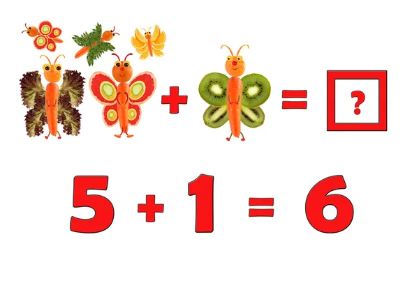 Illustration of Education Mathematics for Preschool Children. Th h — Photo