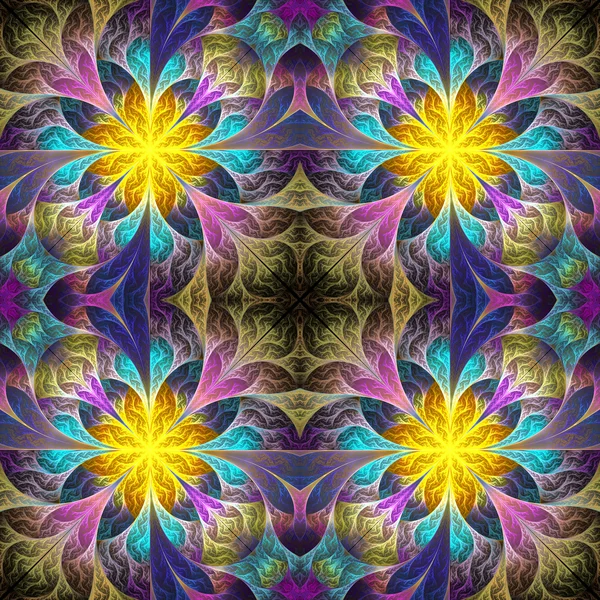 Hermoso patrón en diseño fractal. Puedes usarlo para invitati. —  Fotos de Stock