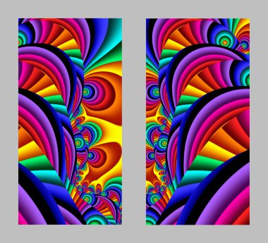 Cep telefonu kapağında fraktal tasarımlı güzel desenler var.