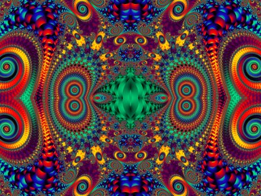 Muhteşem çok renkli desen