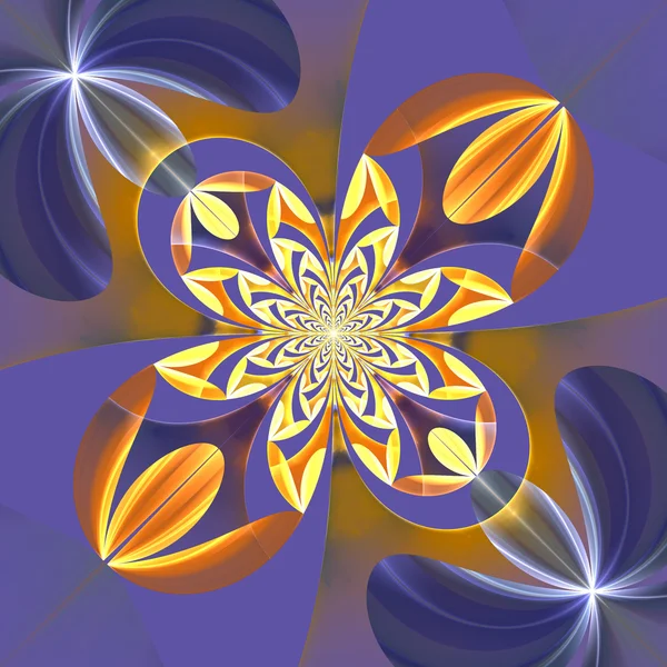 Diagonal symmetrical pattern of the flower petals — Stock Photo, Image