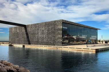 Marseille, Fransa - 19 Kasım 2015: Modern Binası, M