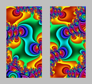 Cep telefonu kapağında fraktal tasarımlı güzel desenler var.