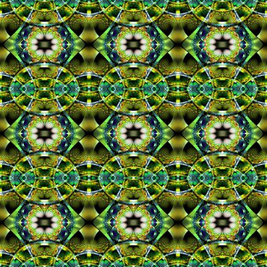 Güzel fraktal desen parlak şeritler ile. Koleksiyon - Ren