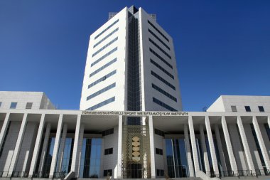 Aşgabat, Türkmenistan - 19 Ekim 2015. Ulusal Institut