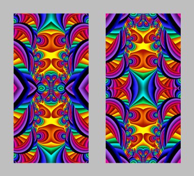 Cep telefonu kapağında fraktal tasarımlı güzel desenler var.