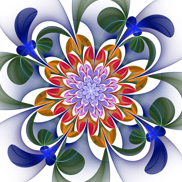 Fabulous multicolored flower pattern. You can use it for invitat — Stock Photo, Image