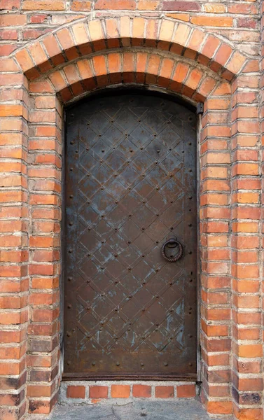 Original Medieval Metal Door — Stock Photo, Image