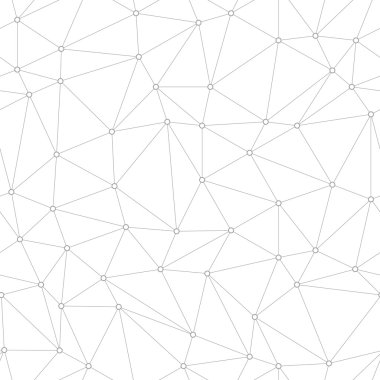 Bağlantıları arka plan, üçgenler ile dots 