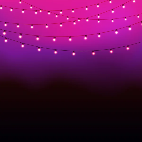 Hintergrund mit leuchtenden Lichtern — Stockvektor