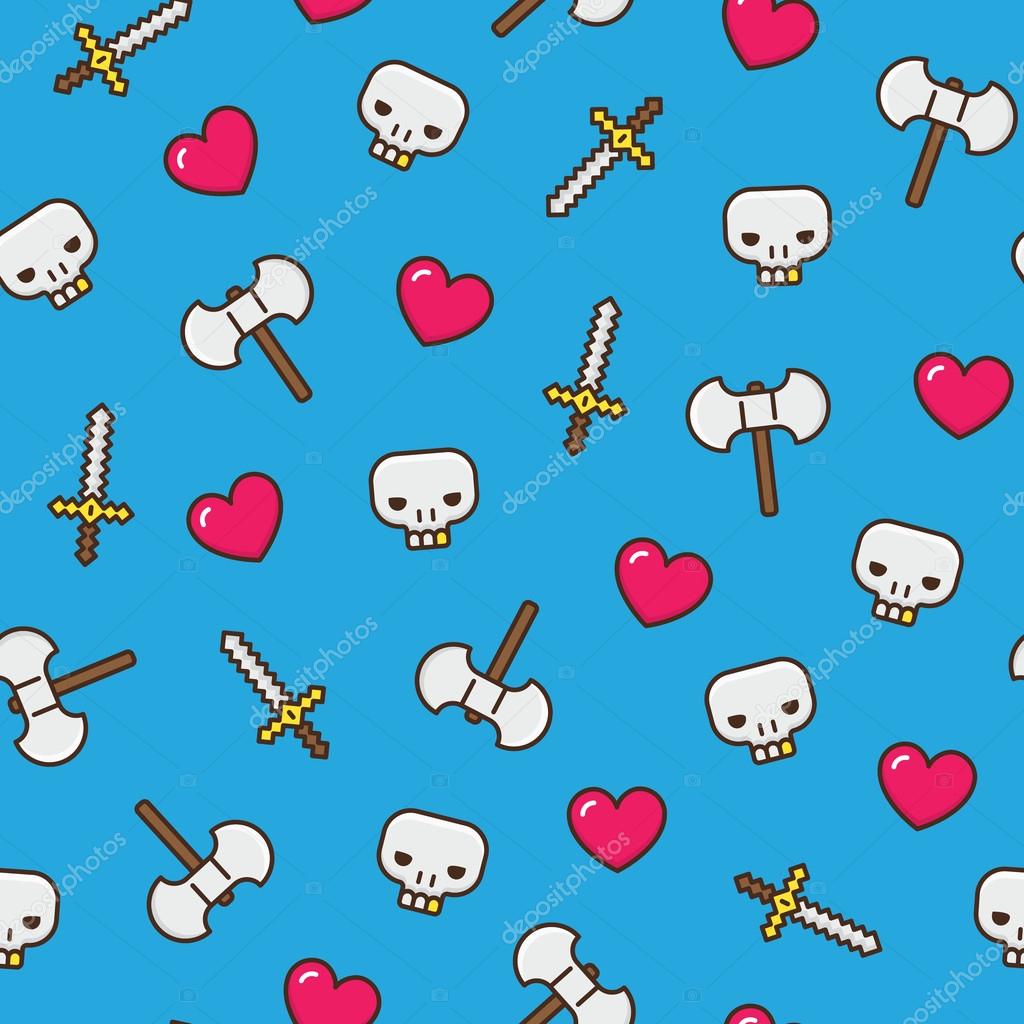 Fundo De ícones Gamer Vetor De Stock Chuckchee 122739130