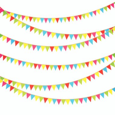 Dekoratif bayrakları arka plan