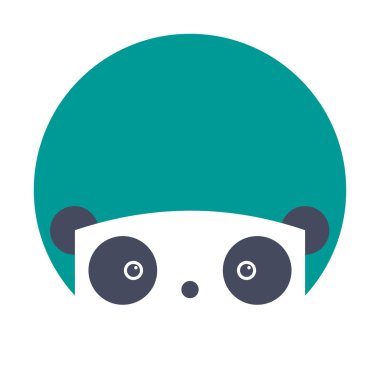 Düz ayı Panda simgeler