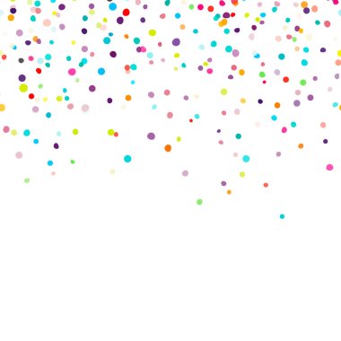 Background with falling confetti clipart