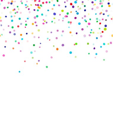 Background with falling confetti clipart