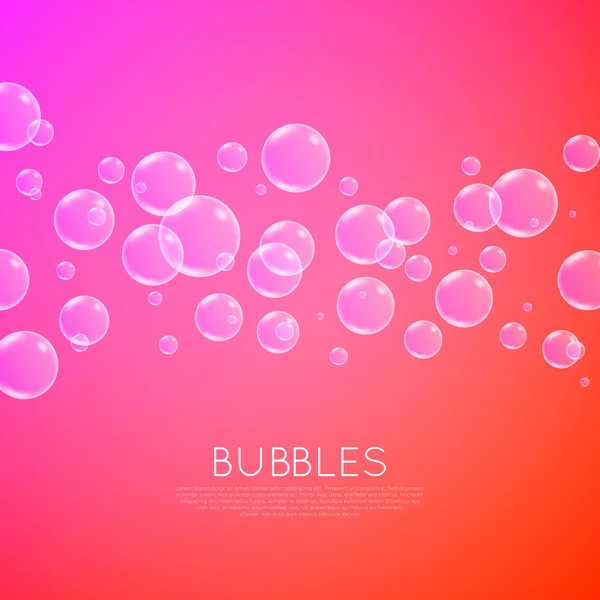 Abstract  air Bubbles background — Stock Vector