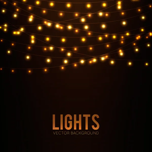 Glowing lights background — Stock Vector