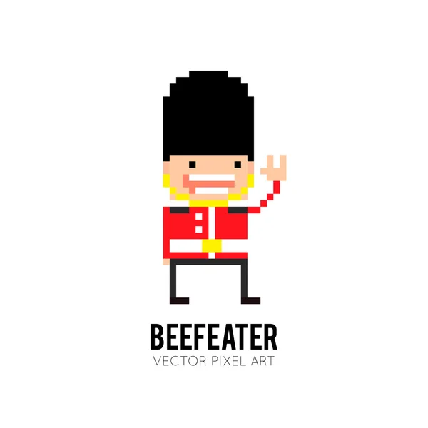 Beefeater guard ikonen — Stock vektor