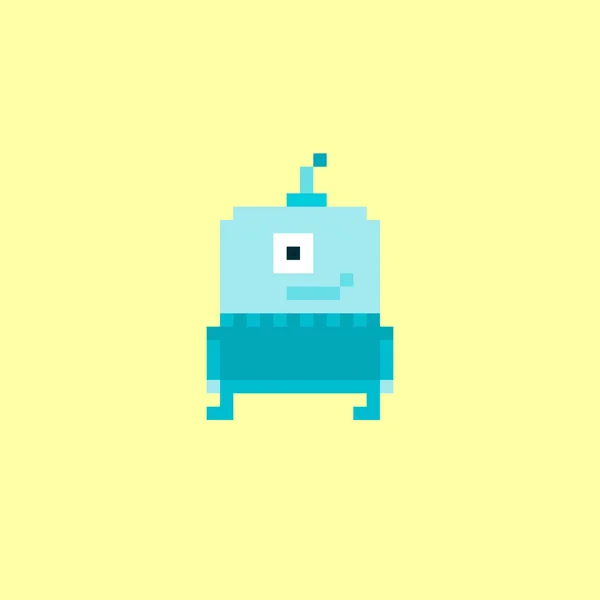 Pixel Alien icono — Vector de stock