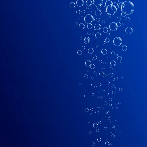 Fondo burbujas submarinas — Vector de stock