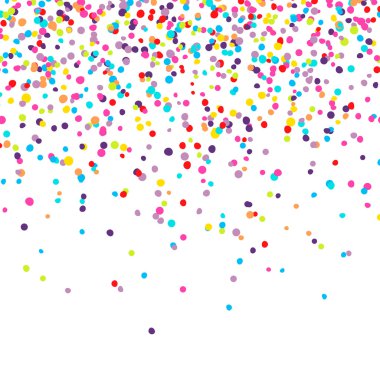 background with falling confetti clipart