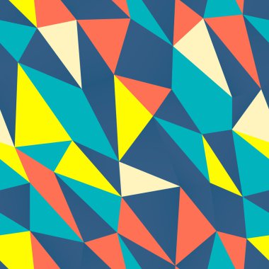 Retro arka plan zekâ üçgenler