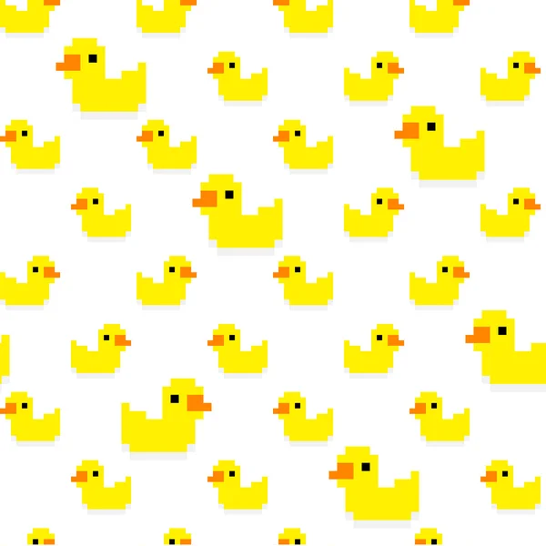 Patrón sin costura con patos de baño — Vector de stock