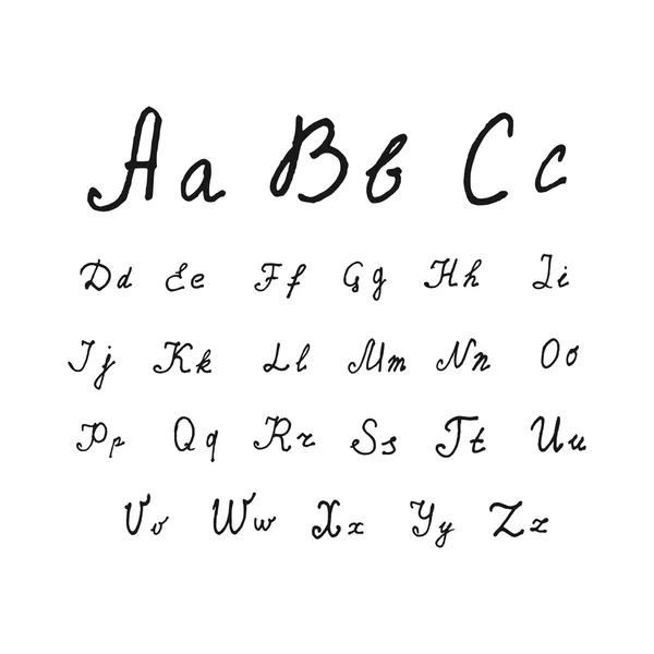 손으로 그린 abc — 스톡 벡터