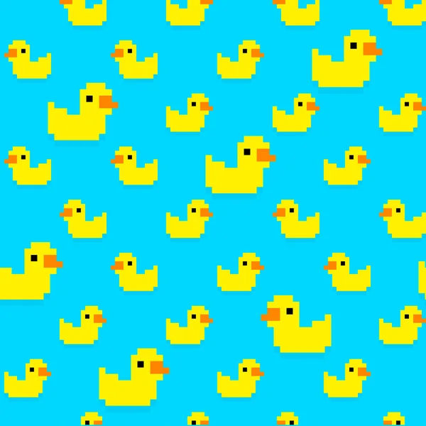 Seamless pattern with  bath ducks — Stock Vector