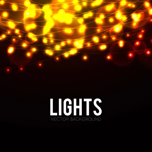 Φόντο με λαμπερά φώτα — Διανυσματικό Αρχείο