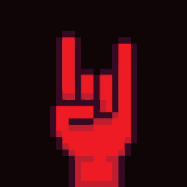 Hand showing rock 'n' roll gesture — стоковый вектор