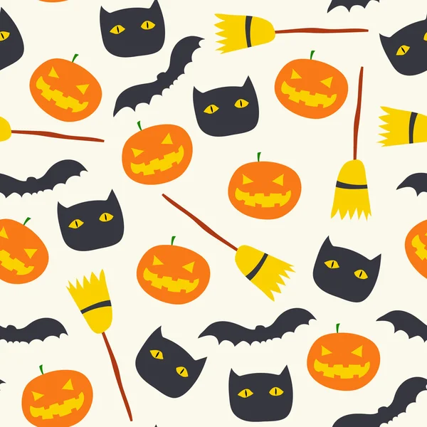 Hintergrund mit Halloween-Muster — Stockvektor